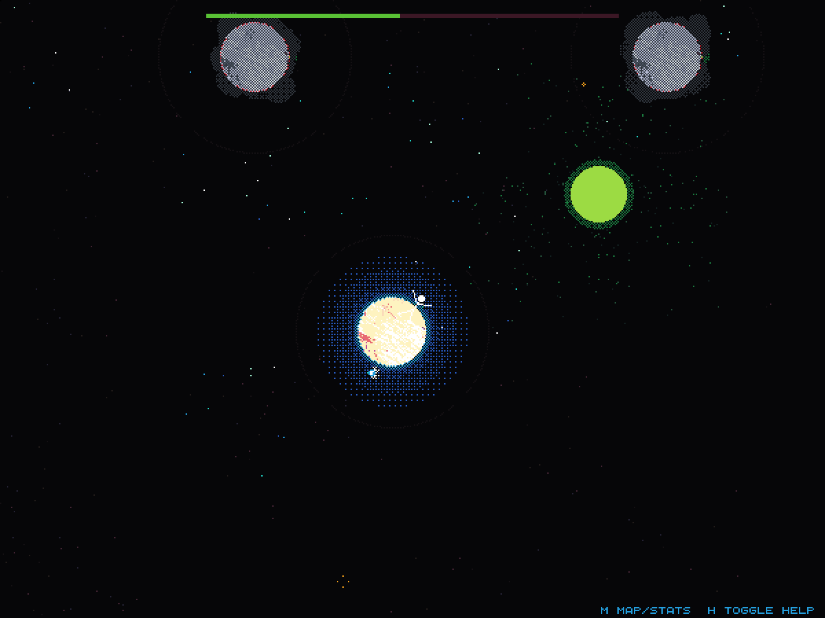 Bright restored planet with a replenished energy bar